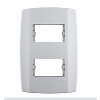Placa Slim Ilumi Para 2 Modulos Separados Com Suporte 4X2