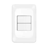 Interruptor Pial Pop 2 Teclas Simples 10A com Placa 4X2