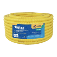 Eletroduto Plastilit PVC Flexível Corrugado - 32mmx25m Amarelo