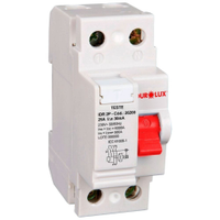 Disjuntor Diferencial Residual Ourolux 2P 25A Branco