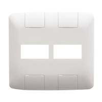 Placa Aria Tramontina 4x4 2 Módulos Horizontais Branco