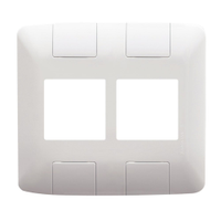 Placa Aria Tramontina 4x4 3+3 Módulos Juntos Branco