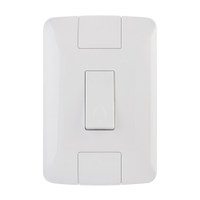 Interruptor Aria Tramontina 1 Tecla Pulsador Campainha com Placa Branco