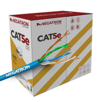 Cabo Megatron CAT.5E Comunicação de Dados LAN 4 Pares 305m Azul