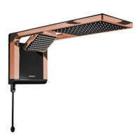 Chuveiro Lorenzetti Acqua Duo Preto/Rose Gold 7800W