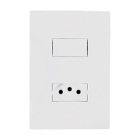 Interruptor Ilumi I9 Tecla Simples + Tomada 2P+T 10A/250V