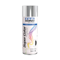 Tinta Spray Tekbond Super Color Metálico, Interno e Externo, Cromado 350 ml