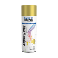 Tinta Spray Tekbond Super Color Metálico, Interno e Externo, Dourado 350 ml