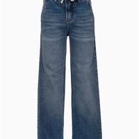 Calça Jeans Menina Wide Leg Com Cadarço Calvin Klein Jeans - Azul Claro Calça Jeans Menina Wide Leg Com Cadarço Calvin Klein Jeans Azul Claro 6