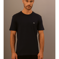 Camiseta Masculina Logo Bordado - Marinho Camiseta Masculina Logo Bordado Marinho p