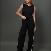 Calça Feminina Friso Contrastante Calvin Klein Jeans - Preto Calça Feminina Friso Contrastante Calvin Klein Jeans Preto 44