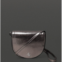 Bolsa Feminina Metálica Logo Central Calvin Klein Jeans - Grafite Bolsa Feminina Metálica Logo Central Calvin Klein Jeans Grafite u