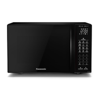 Micro-ondas Ideal+ Panasonic ST66 Dupla Refeição 34L Black Glass - NN-ST66NBRU