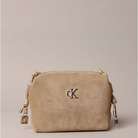 Bolsa Camera Bag Calvin Klein Jeans Feminino Camurça - Caqui Medio Bolsa Camera Bag Calvin Klein Jeans Feminino Camurça Caqui Medio u