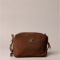 Bolsa Camera Bag Calvin Klein Jeans Feminino Camurça - Marrom Bolsa Camera Bag Calvin Klein Jeans Feminino Camurça Marrom u
