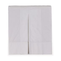 Saia para Cama Box Queen 100% Algodão Tullia Branco/Branco