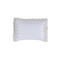 Fronha 300 Fios Algodão Egípcio Cascine Branco/Legno