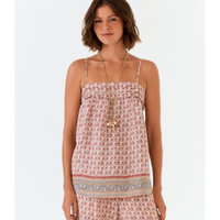 Blusa Alcinha Estampa Aster