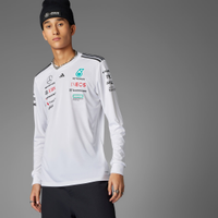 Camisa Manga Longa Mercedes - AMG Petronas Fórmula One Team White Driver Homem adidas
