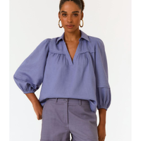 Blusa Recortes Manga