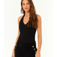 Blusa Tricot Frente Única Canelada