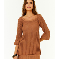 Blusa Tricot Pala Ombro a Ombro