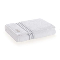Toalha Banhão 100% Algodão Barberine Branco/Cielo
