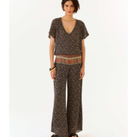 Calça Ggt Estampa Isla Preto