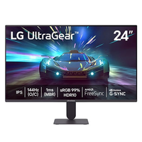 Monitor LG UltraGear G4, 24G411A-B, 144Hz (O/C), Tela IPS FHD 24", 1ms (MBR), NVIDIA G-SYNC, AMD FreeSync, HDR10, sRGB 99% - 24G411A-B