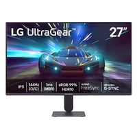 Monitor LG UltraGear G4, 27G411A-B, 144Hz (O/C), Tela IPS FHD 27", 1ms (MBR), NVIDIA G-SYNC, AMD FreeSync, HDR10, sRGB 99% - 27G411A-B