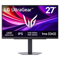 Monitor LG UltraGear 27G810A-B, Tela IPS 4K UHD 27", 1ms (GtG), Dual-Mode (180Hz 360Hz), NVIDIA G-SYNC, AMD FreeSync, DisplayHDR 400, DCI-P3 95% - 27G810A-B