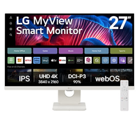 Monitor LG MyView Smart 27SR73U-W Tela IPS 4K 27", WebOS, ThinQ Home, Air Play, Screen Share, Bluetooth - 27SR73U-W
