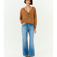 Calça Jeans Reta Botões Braguilha
