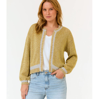 Cardigan Tricot Lurex Bicolor