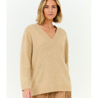 Pull Tricot Oversized Decote v