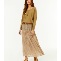 Saia Midi Estampa Birdy