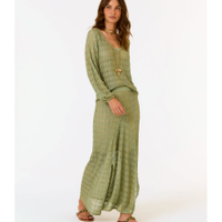 Saia Tricot Rendada Com Recortes