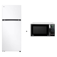 Combo LG Geladeira Frost Free Inverter 395L Duplex Branca 220V + Micro-ondas 30L EasyClean Branco 220V - B392PQWB.3091BC