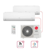 Ar condicionado Multi Split Inverter 2 ambientes (Hiwall 1X 9.000BTUS, 1X18.000BTUS) Quente/Frio WiFi integrado - E2Q2414.OBS