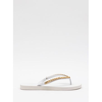 Chinelo Petite Jolie Fresh White/Ouro PJ7122 33-4