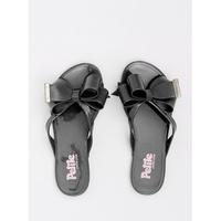 Chinelo Infantil Petite Jolie Lucky In Preto/Branco PJ4533IN 25