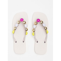 Chinelo Petite Jolie Refresh Bold Translúcido/White PJ7631 33-4