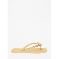 Chinelo Petite Jolie Fresh Glitter Ouro Light/Vanilla PJ7704 33-4