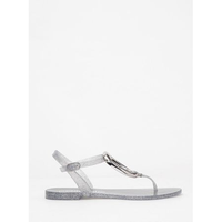 Sandália Petite Jolie Noah II Full Glitter Prata PJ7683 33