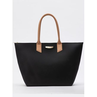 Bolsa Petite Jolie Big Shopping Preto/Doce De Leite PJ11275