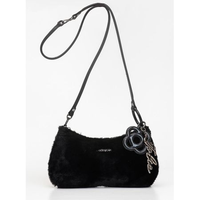 Bolsa Petite Jolie Icon Fur Bag Preto PJ11369