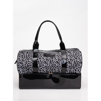 Mala Petite Jolie Weekend Preto/Branco Logo PJ PJ10215
