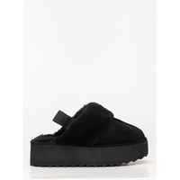 Clog Petite Jolie Fuzzy Preto PJ7717 33-4