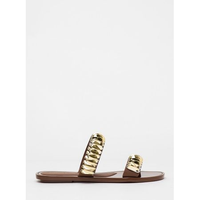 Chinelo Petite Jolie Demi Chocolate/Ouro PJ7690 33-4