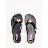 Chinelo Infantil Petite Jolie Lucky In Preto PJ7762IN 25